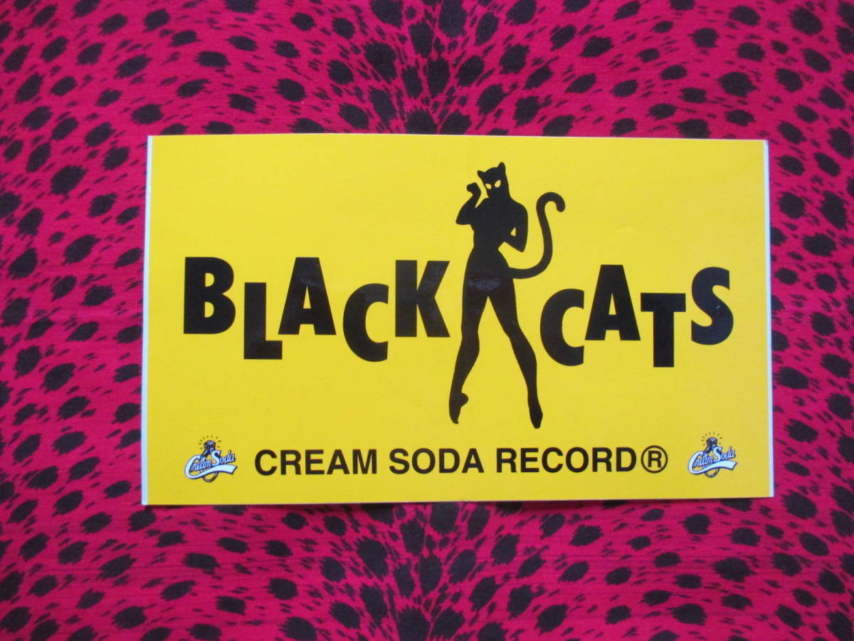 ○○○未使用○ブラックキャッツステッカー○ピンクドラゴン○pink