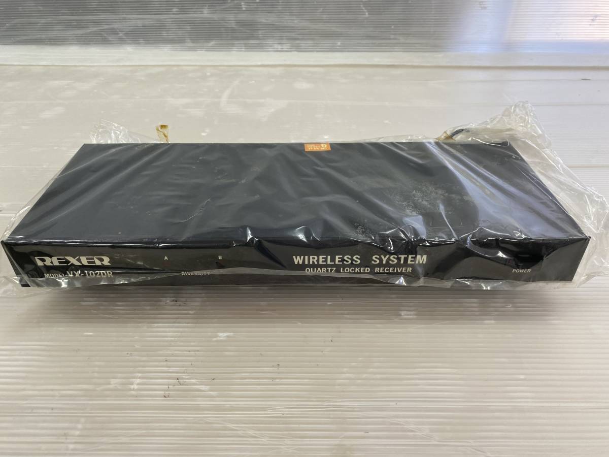 ★5-5-31-37TA★ REXER レクサー ワイヤレスシステム ダイバーシティ VX-102DR 音響機器 未使用？ 動作未確認 ジャンク品_2