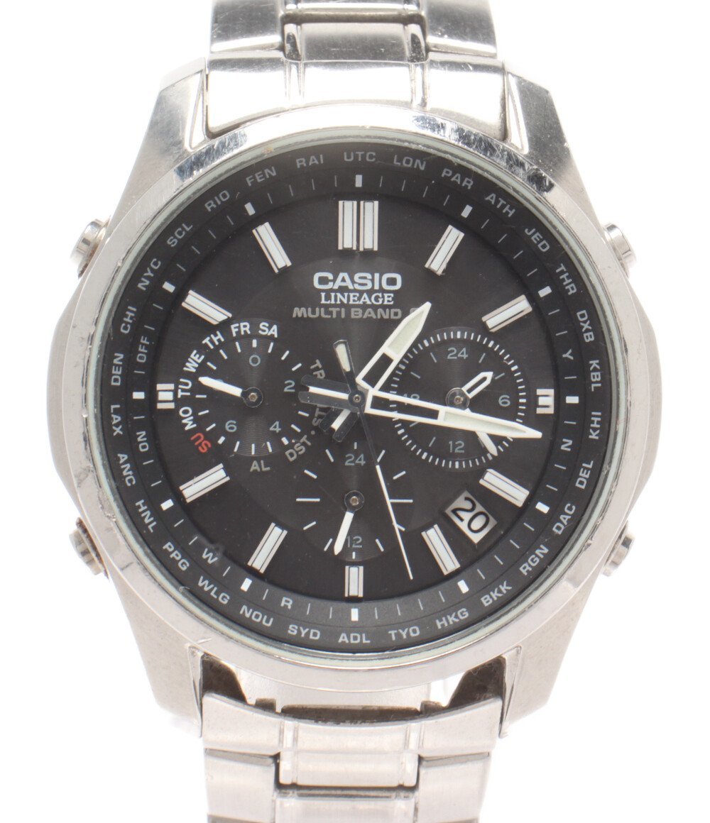 カシオ 腕時計 LIW-M610D リニエージ ソーラー ブラック メンズ CASIO [0703]