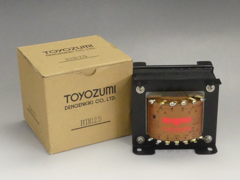 r120 TOYOZUMI HTR125 トヨデン 電源 トランス 当時物 ビンテージオーディオ アンプ パーツ 部品 美品