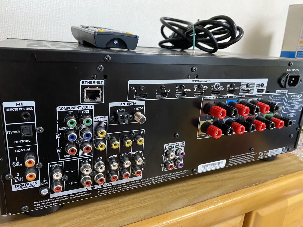 TX-NR626 ONKYO 7.1ch対応AVレシーバー AVアンプ 0 ネットワーク BT