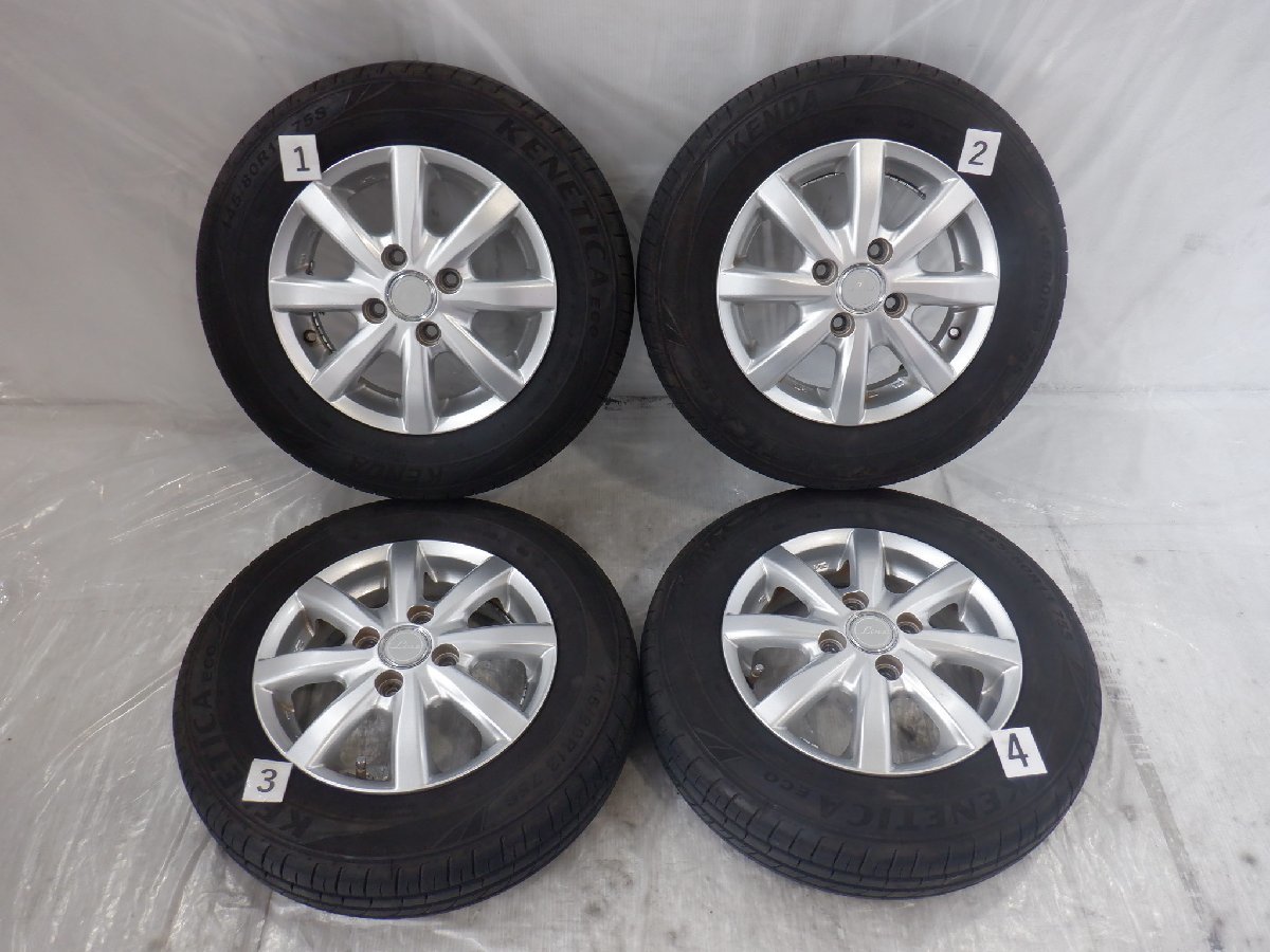 ☆22年製 バリ山 ミラ☆ 4H 100 4.00B +45 13インチ 社外品 メーカー 