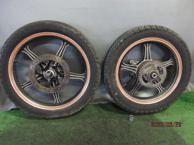 GN125-2F（＊LC6PCJ2N1D000***＊）純正前後ホイールセット☆各所部品