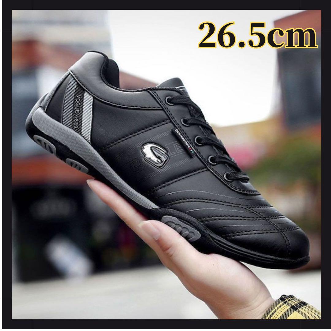 ゴルフシューズ ランニングシューズ メンズ ブラック カジュアル 26.5