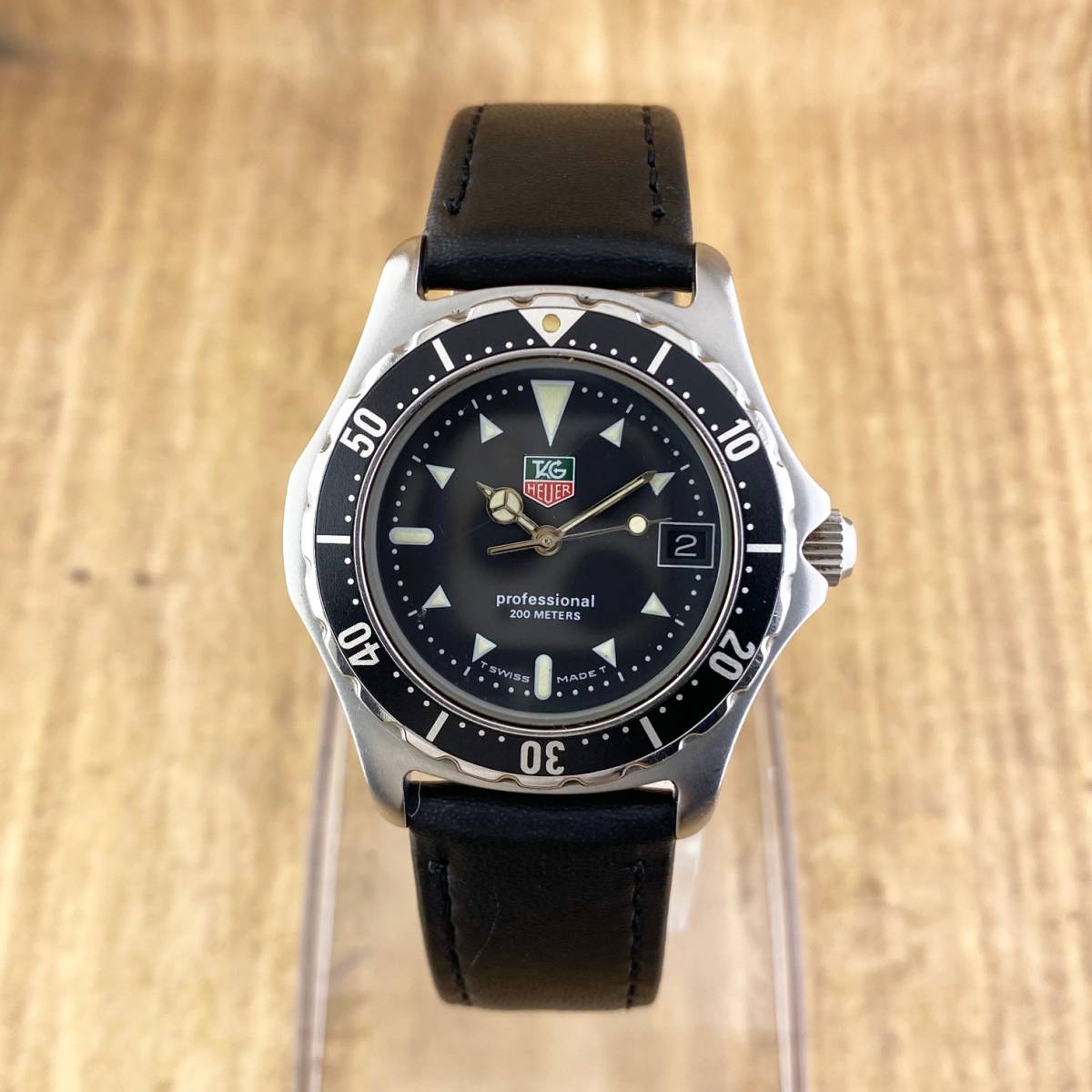 1円〜】TAG HEUER タグ ホイヤー 腕時計 メンズ 973.013R ブラック文字 