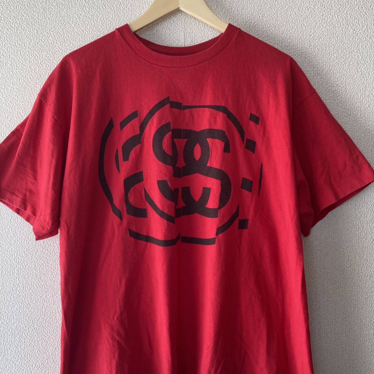 90s〜00s old stussy シャネルロゴ Tシャツ シングルステッチ