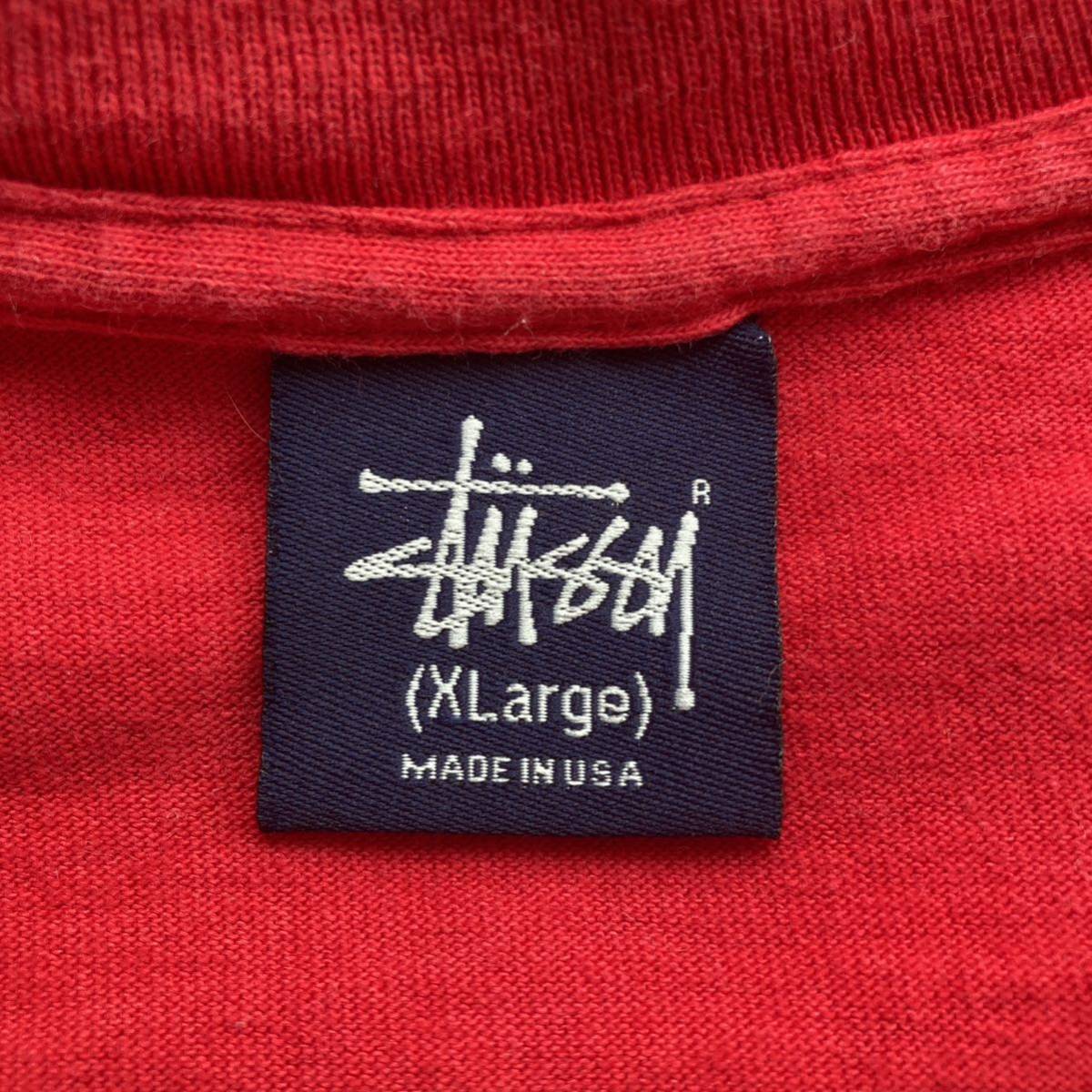 90s〜00s old stussy シャネルロゴ Tシャツ シングルステッチ 