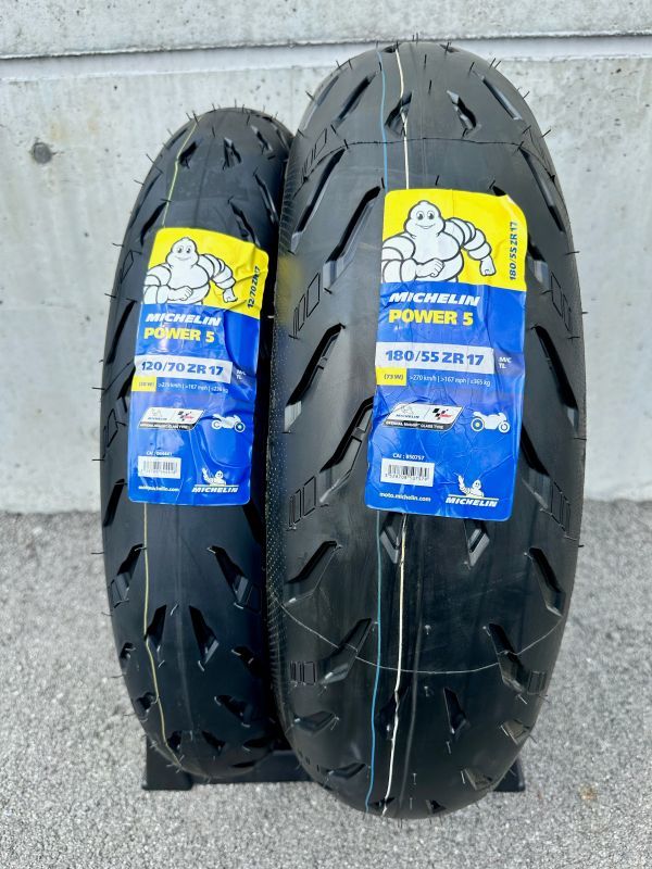 低価，人気 ミシュラン パワー5 前後セット 2022年製 120/70 ZR17 180/55 ZR17 MICHELIN POWER 5 パワー 5 48 000円 180260 Z900RSなど(オンロード)｜売買されたオークション情報、yahooの商品情報をアーカイブ公開 - オーク オンロード