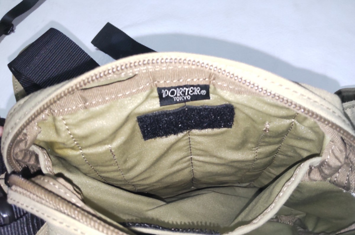 絶版 極美品 PORTER(ポーター) ウエストバッグ HIKE ハイク カーキー