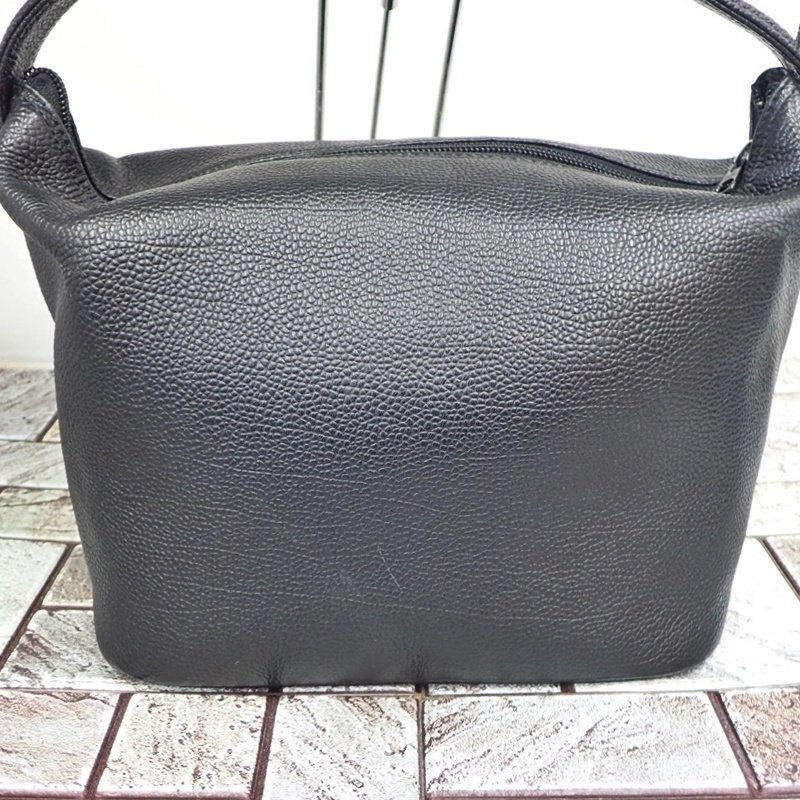 イヴサンローラン YSL ハンドバッグ オールレザー ブラック 黒
