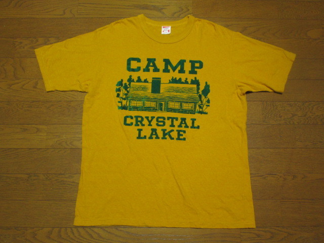 【正規品，人気】 良好 FREEWHEELERS フリーホイーラーズ CAMP CRYSTAL LAKE Tシャツ 2025016 NEW JERSEY 13 L 40 42 POWER WEAR 12 100円 13日の金曜(半袖シャツ)｜売買されたオークション情報、yahooの商品情報をアーカイブ公開 - オ 男性用