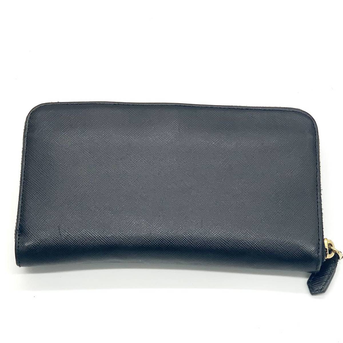 現行】PRADA プラダ 長財布 ジッピー ラウンドファスナー ジップ 三角 