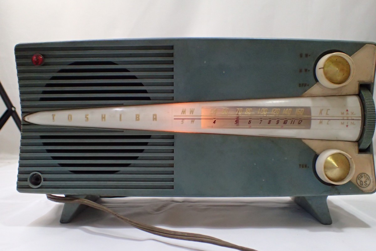 k3790 / TOSHIBA 東芝 マツダラジオ かなりやQS 5LQ-269 真空管ラジオ
