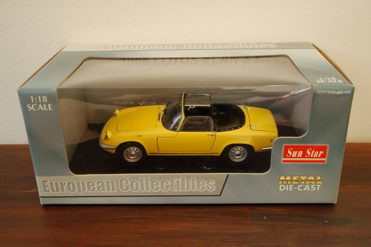 サンスター 1/18 ロータス エラン S3 1966 イエロー コンバーチブル の 