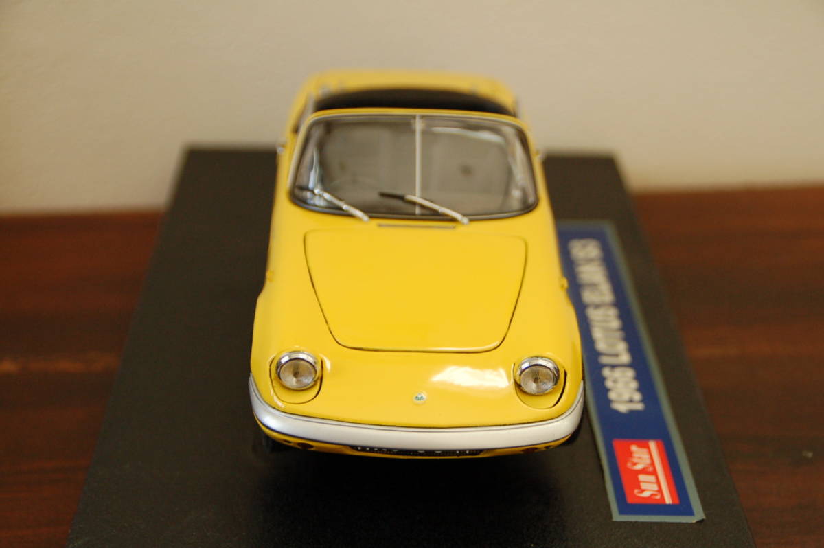 サンスター 1/18 ロータス エラン S3 1966 イエロー コンバーチブル の 