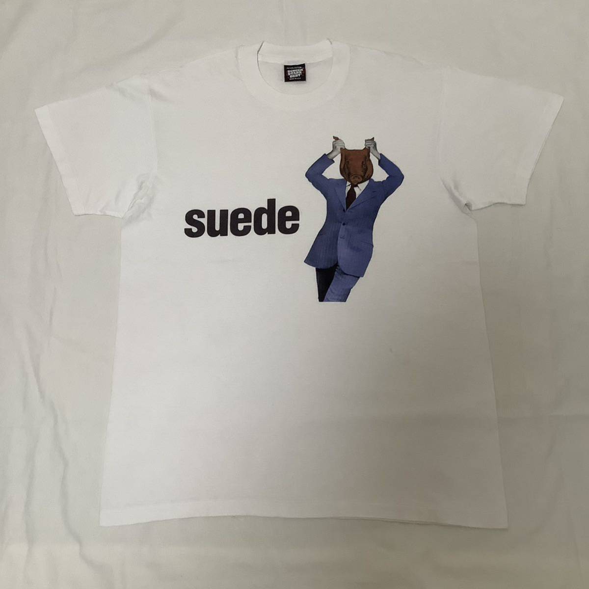 スペシャル! 1993 Suede Animal Nitrate ヴィンテージ Tシャツ Screen 