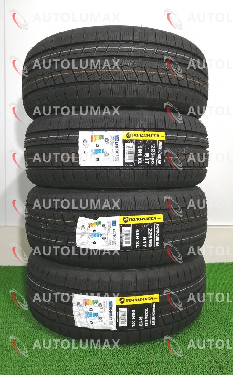 225/50R17 98H XL ROADMARCH SNOWROVER 868 新品 スタッドレスタイヤ 4本セット 2023年製 ロードマーチ N2551.