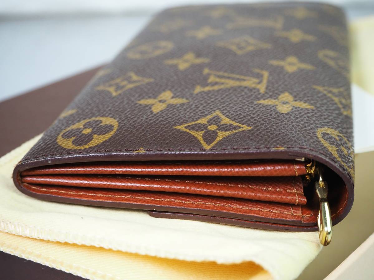 1394A【極美品】正規品★ルイヴィトン★モノグラム★ポシェット ポルトモネクレディ 長財布 