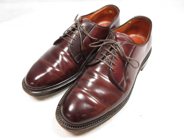 HH 美品 【ALDEN オールデン】 990 コードバン 外羽根 ドレスシューズ 紳士靴 (メンズ) size6.5E ブラウン系 ●18MZA3264●