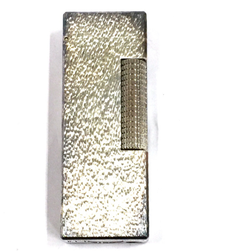 ダンヒル ローラー ガスライター スクエア 総柄 シルバー金具 約6.4×2.3cm 保存ケース 等 付属 dunhill