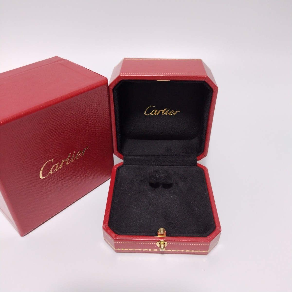 空箱】 Cartier カルティエ アクセサリー ボックス 首飾り用 袋付き
