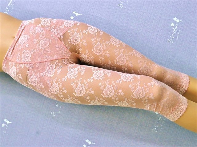 CA8-798＃//大きめの82サイズ☆蒸れにくいレーシー素材♪優雅さを放つフラワーレース♪ガードル※一番安価で送料はゆうパケット210円♪