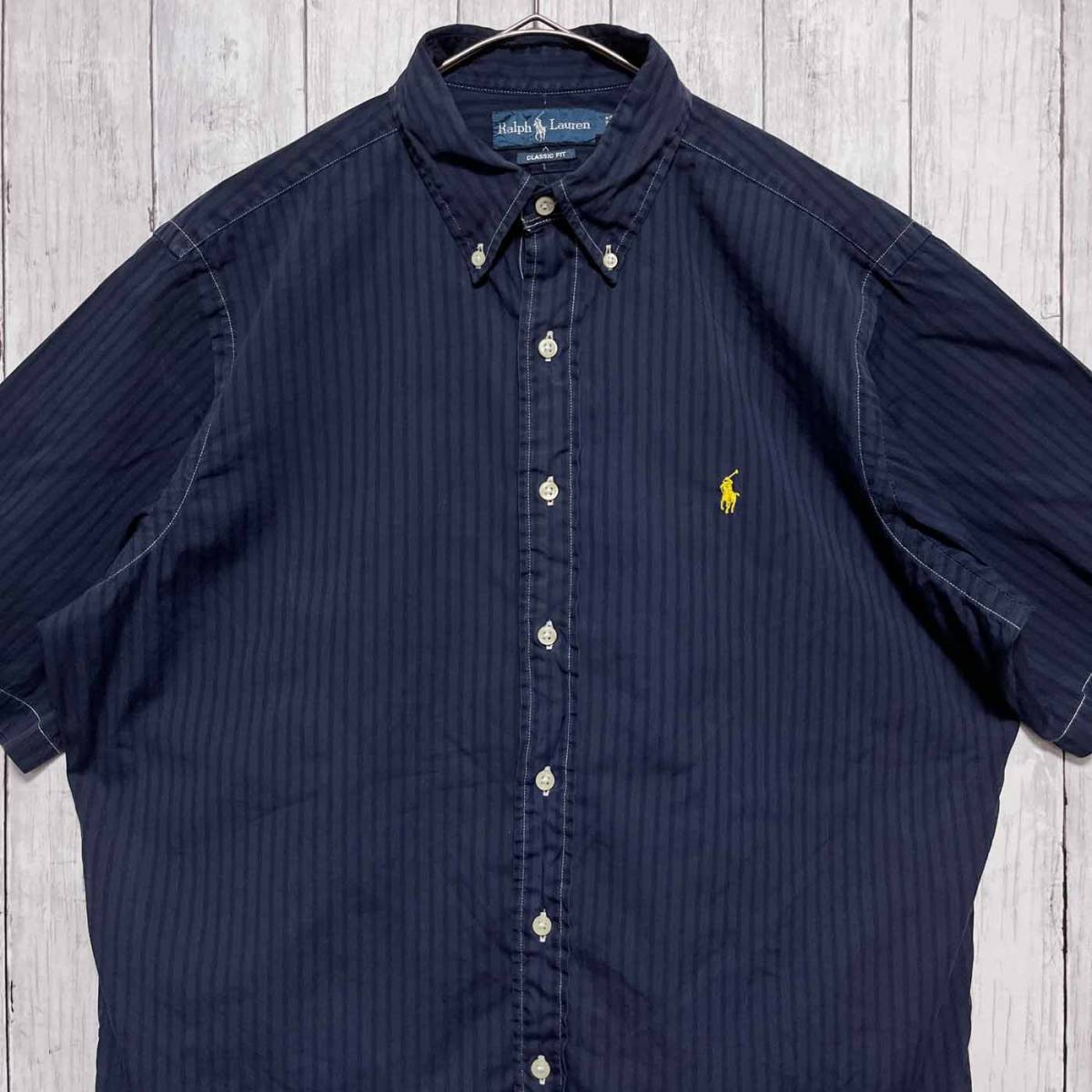 ラルフローレン Ralph Lauren 半袖シャツ ストライプシャツ メンズ