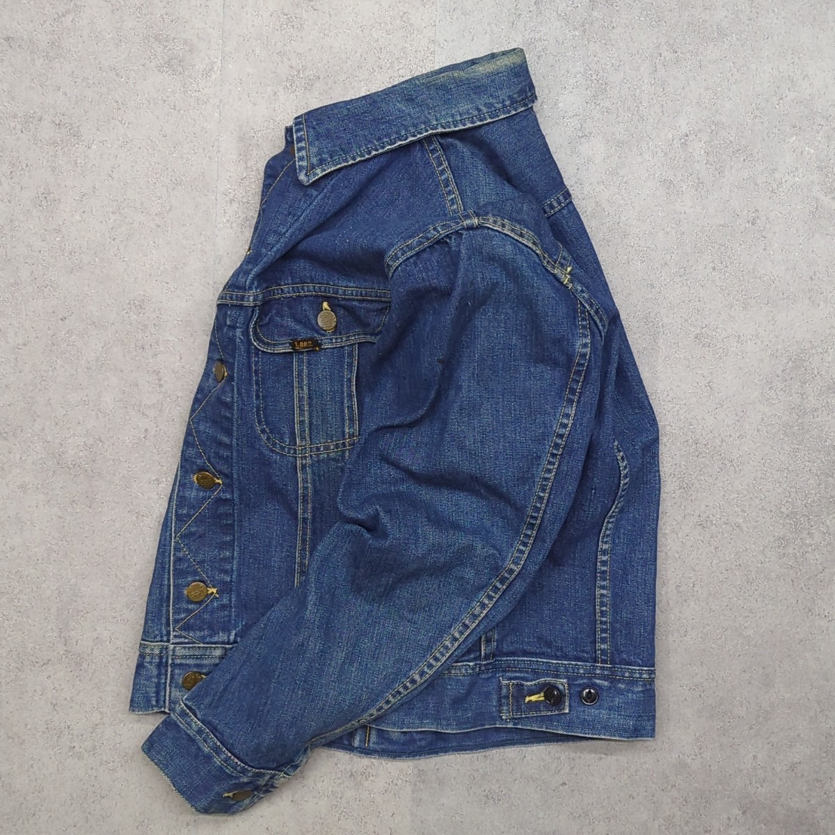 70s USA製 Lee 101-J デニムジャケット 40R ユニオンチケット】古着 