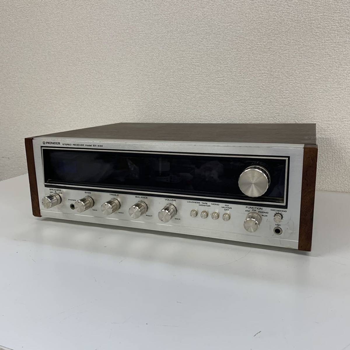 Gb2】 Pioneer SX-434 チューナー アンプ パイオニア 現状品 通電品