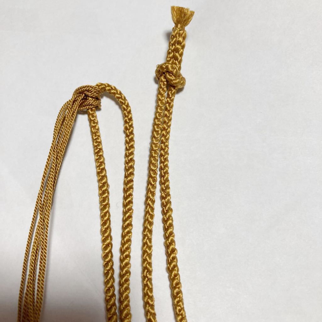  茶碗緒 茶碗仕覆の口紐 琥珀色 52.5cm つがり糸1.5mつき(陶磁一般)｜売買されたオークション情報、yahooの商品情報をアーカイブ公開 - オークファン 陶磁一般