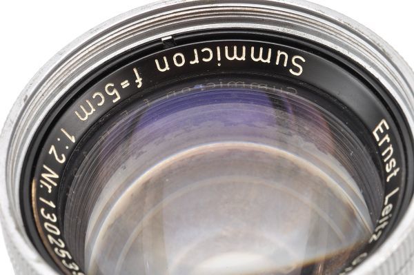 Leica Summicron 5cm F2 ライカ ズミクロン Lマウント L39 Leitz
