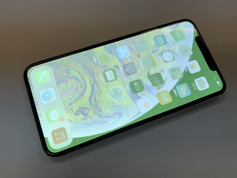 DL891 SIMフリー iPhoneXsMax シルバー 256GB ジャンク ロックOFF 中古