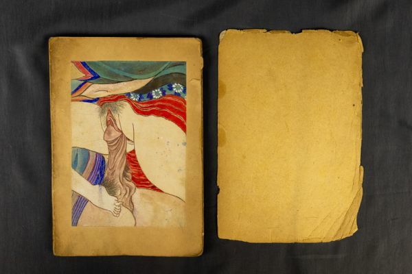 T01-1255 春画 希少 春画本 浮世絵 錦絵 美人画 笑い絵 枕絵 秘画 ワ印 