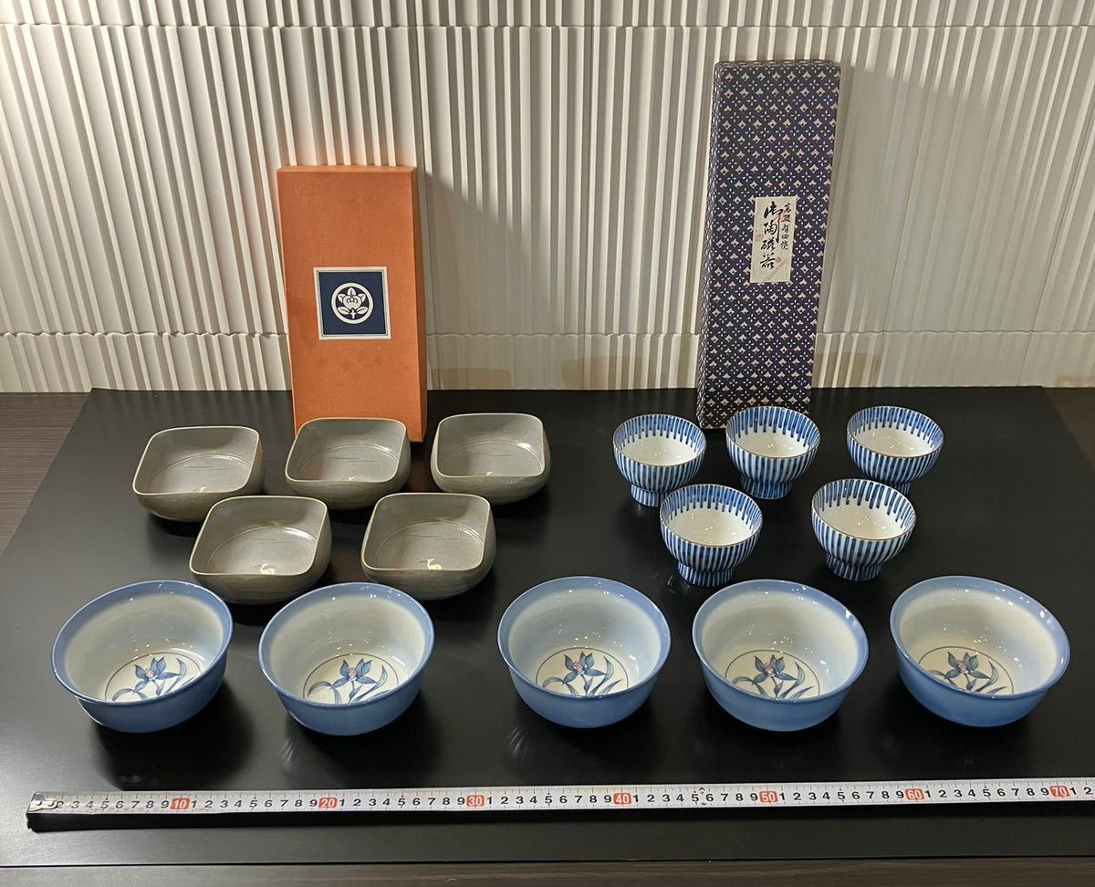 40A日本骨董品まとめ 有田焼 たち吉 銘々皿 漆器 和食器 木箱 香蘭社