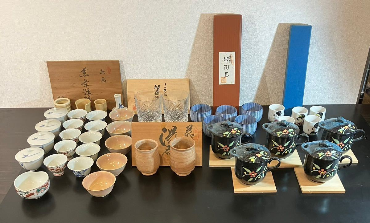 40A日本骨董品まとめ 有田焼 たち吉 銘々皿 漆器 和食器 木箱 香蘭社