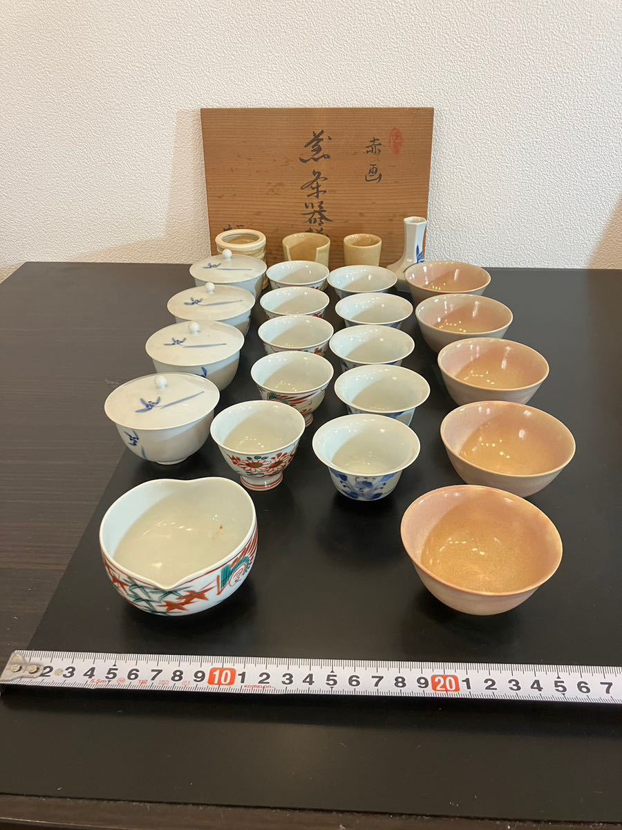 40A日本骨董品まとめ 有田焼 たち吉 銘々皿 漆器 和食器 木箱 香蘭社