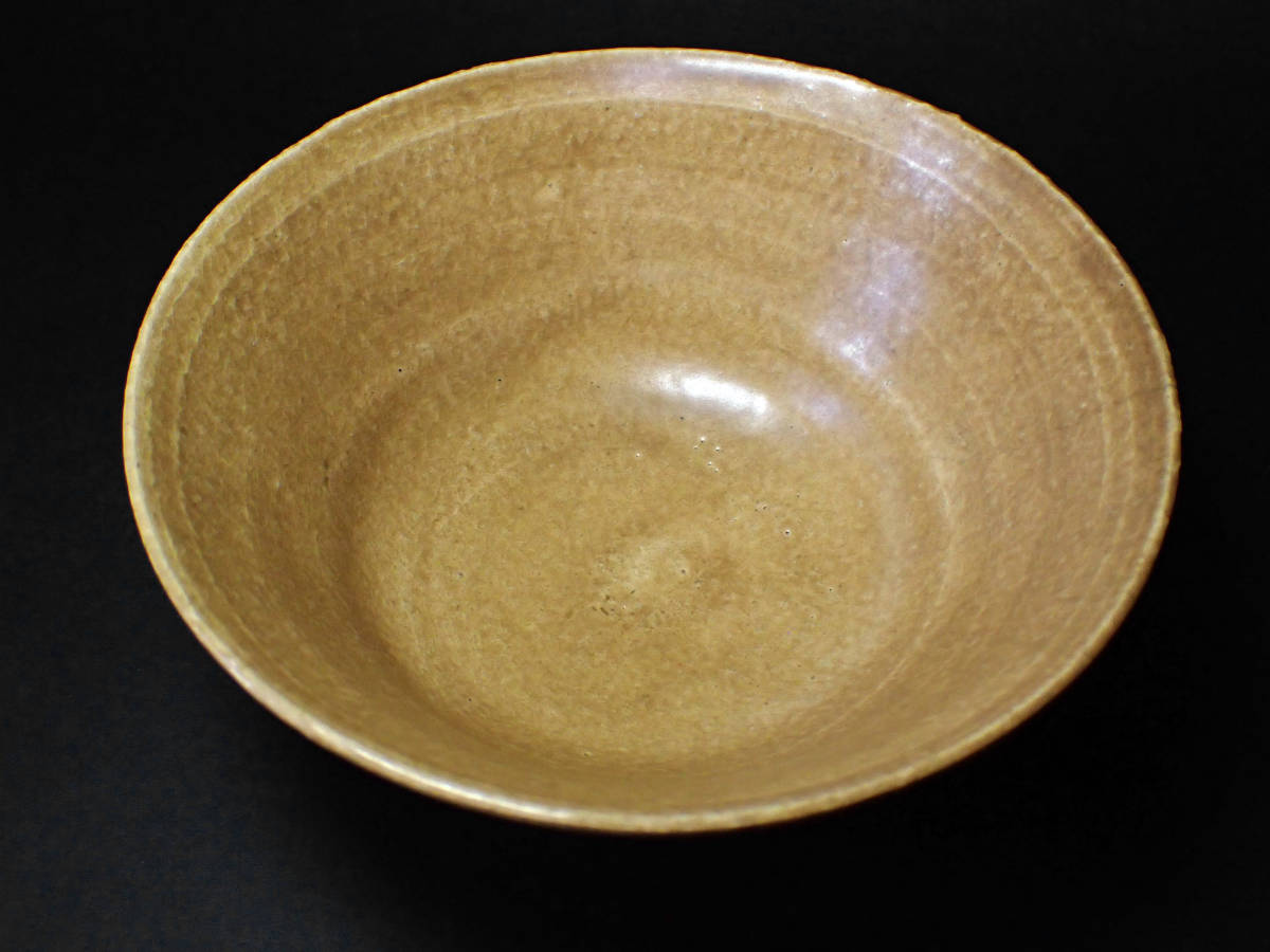 茶碗 共箱 イラボ 陶芸 京焼 茶道具 黄伊羅保写 華中亭 六