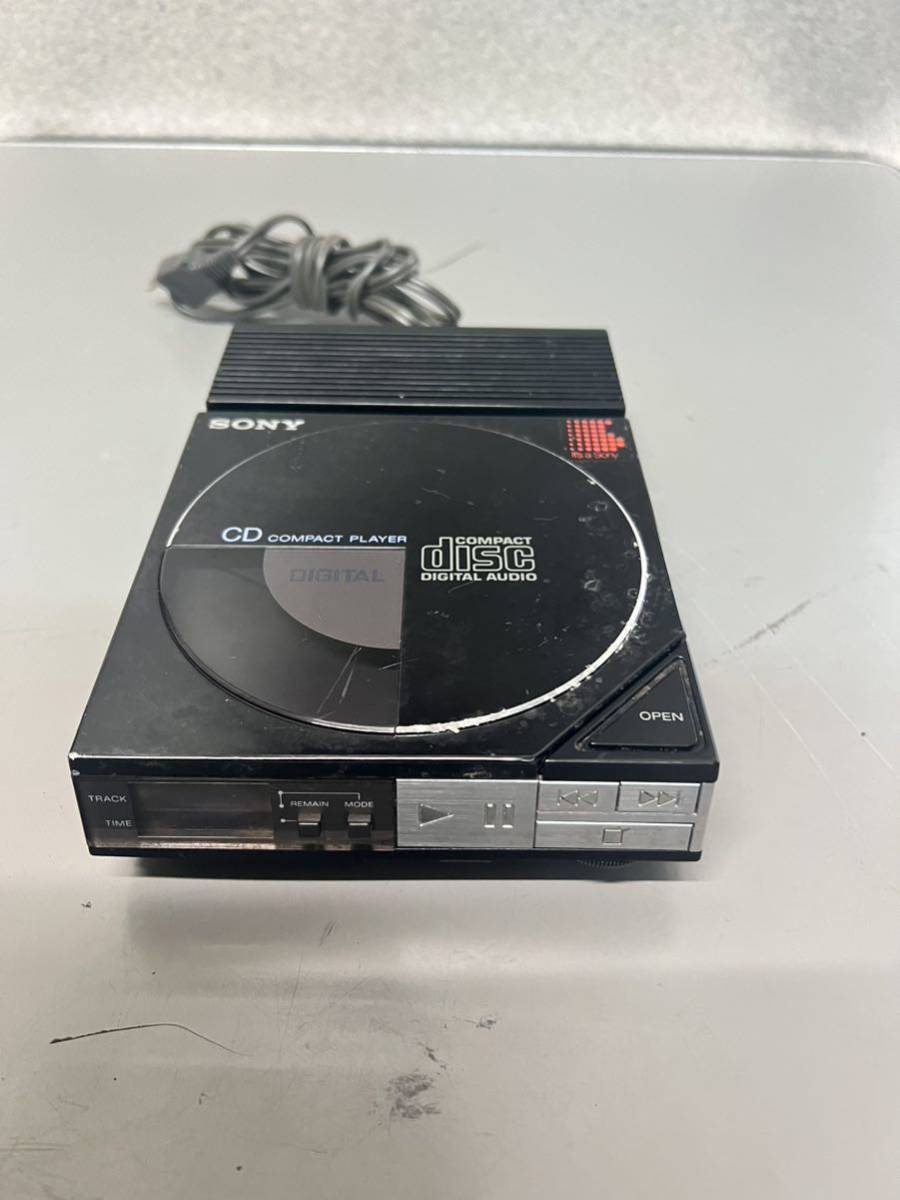 ジャンク品 オーディオ機器 コンパクトポータブルCDプレーヤー SONY AC