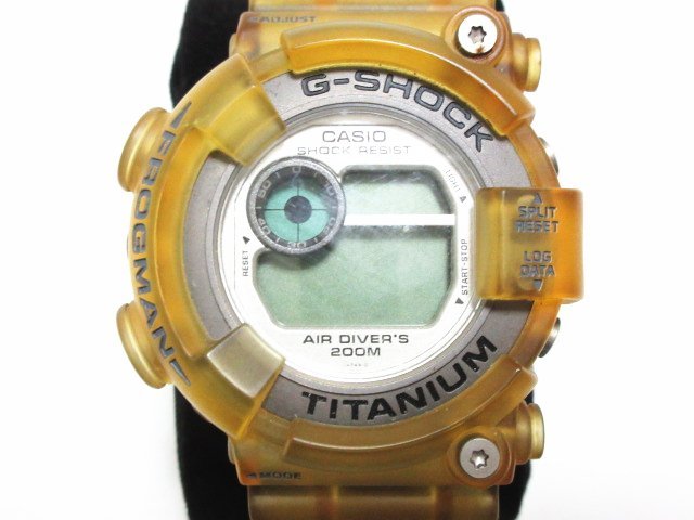  XU212 カシオ G-SHOCK フロッグマン DW-8200 腕時計 チタンスケルトン デジタル 銀文字盤 200m防水 ロール付 / CASIO FROGMAN / 現状渡し(FROGMAN)｜売買されたオークション情報、yahooの商品情報をアーカイ G-SHOCK