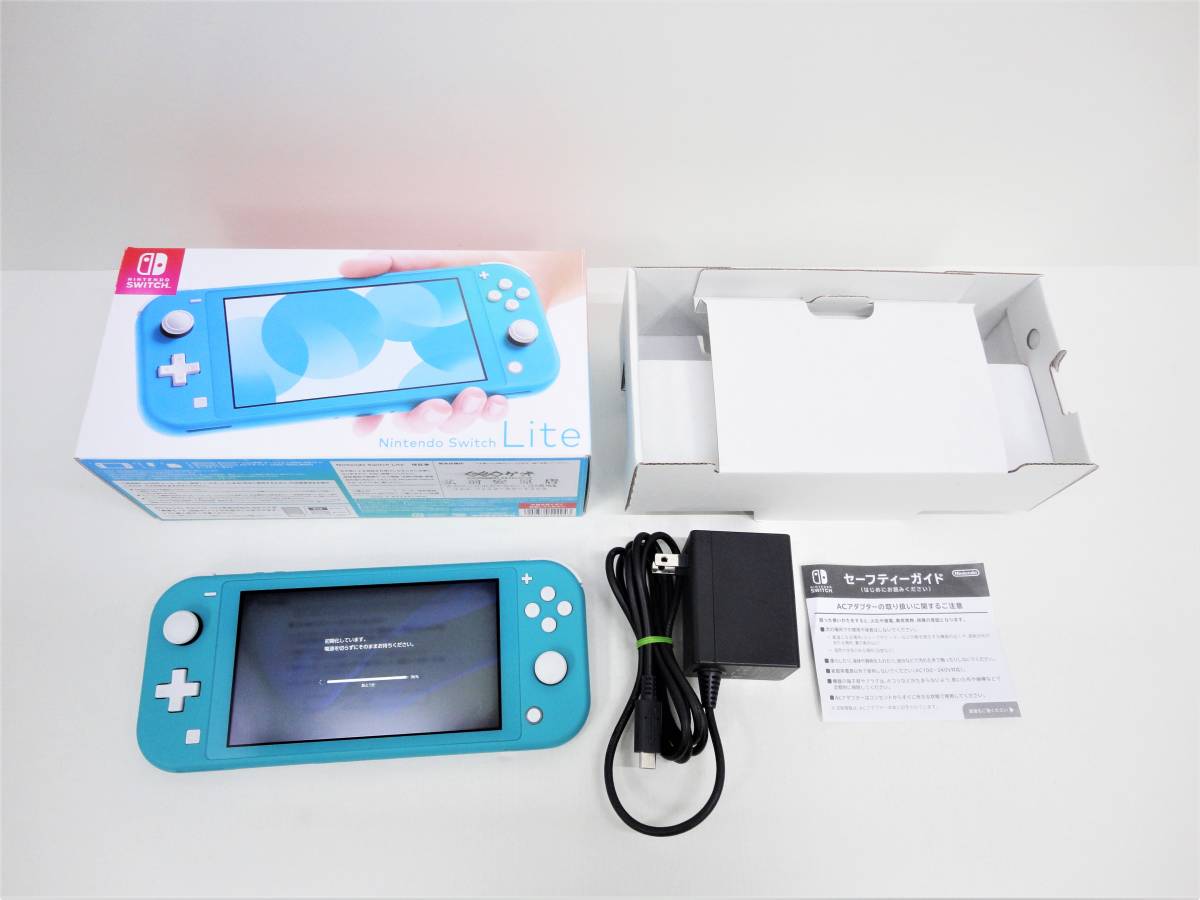 1円スタート】ジャンク Nintendo SWITCH Lite ターコイズ 本体 AC