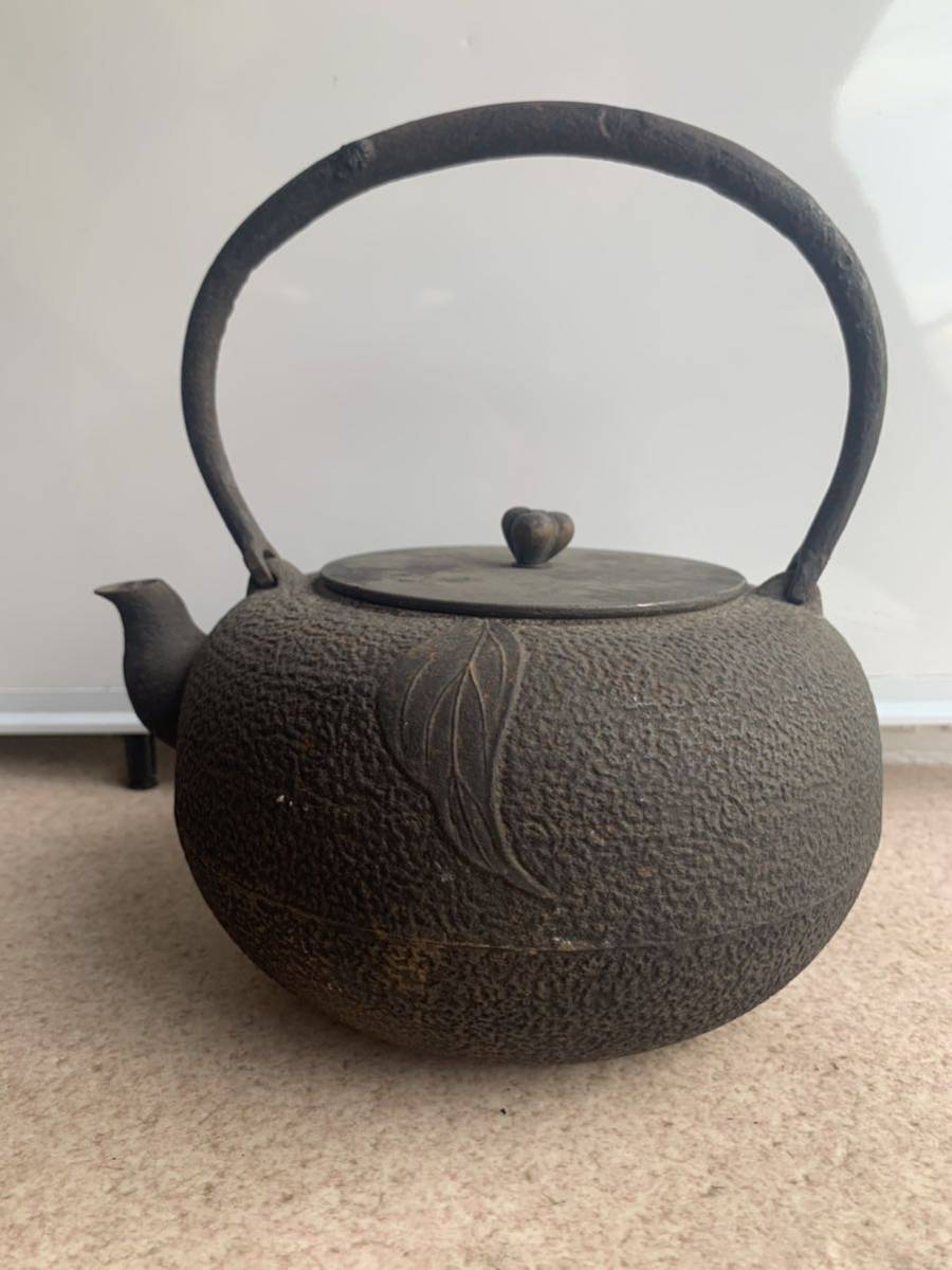 龍文堂 O O字 ？鉄瓶 煎茶道具 現状品 鉄瓶 煎茶道具 龍文堂造 鉄