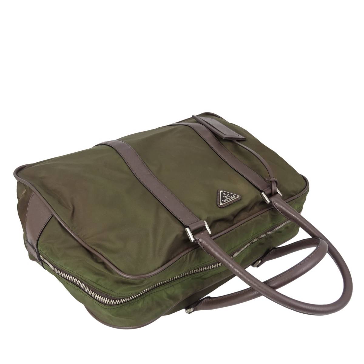 プラダ ナイロン バッグ カーキの通販