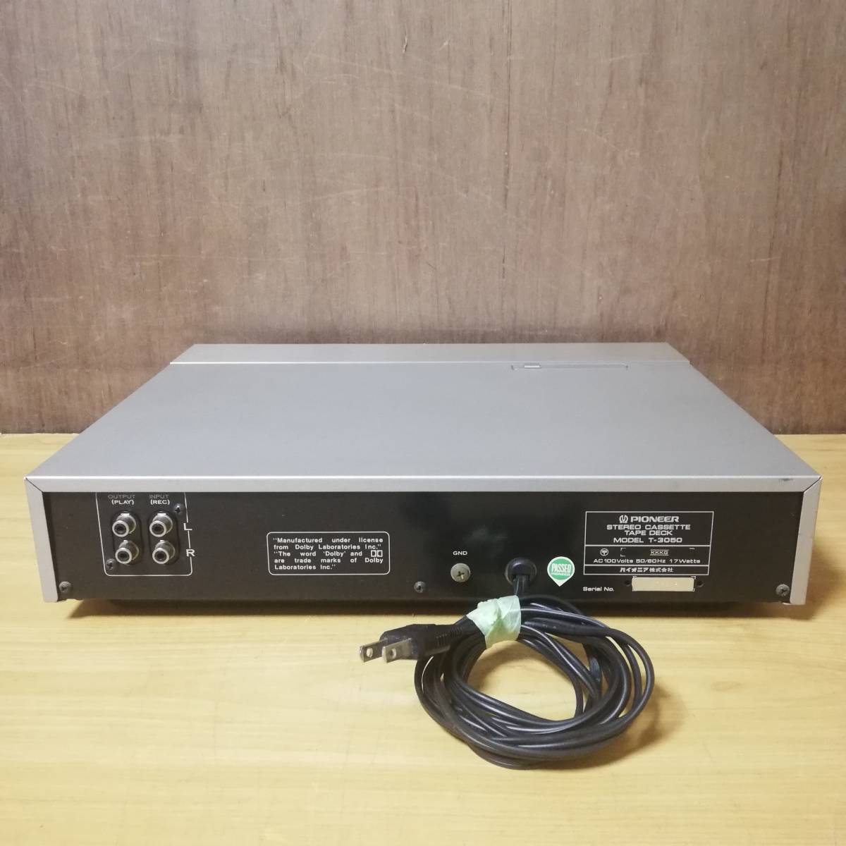 PIONEER / パイオニア STEREO CASSETTE TAPE DECK MODEL T-3050