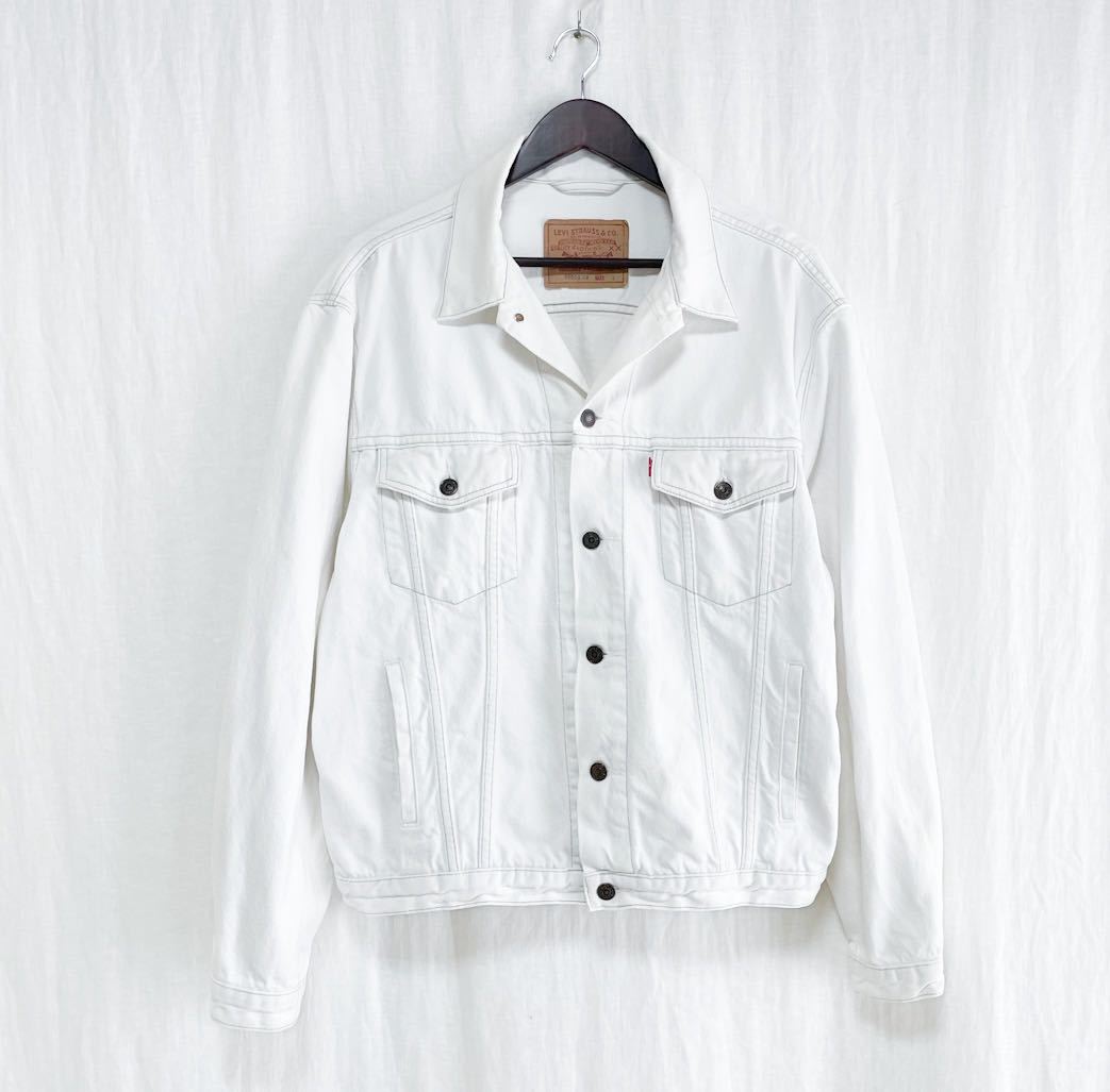 EURO Levi's ユーロ リーバイス ホワイト デニム ジャケット L 70503 Gジャン デニムジャケット