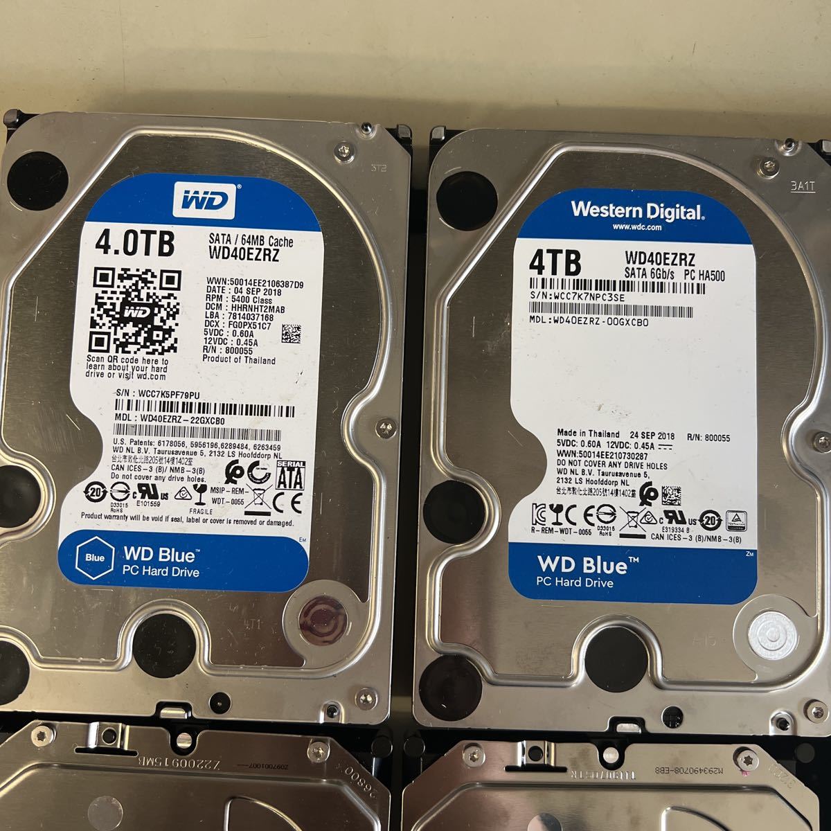 3.5インチHDD 250GB 7台まとめ売り ジャンク SATA 透明ケース付