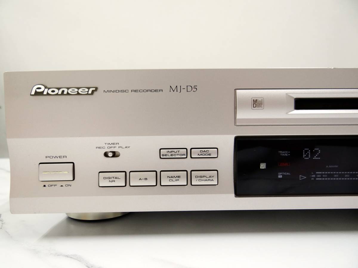 高音質 Pioneer パイオニア MDデッキ MJ-D5 リモコン付 レガート 