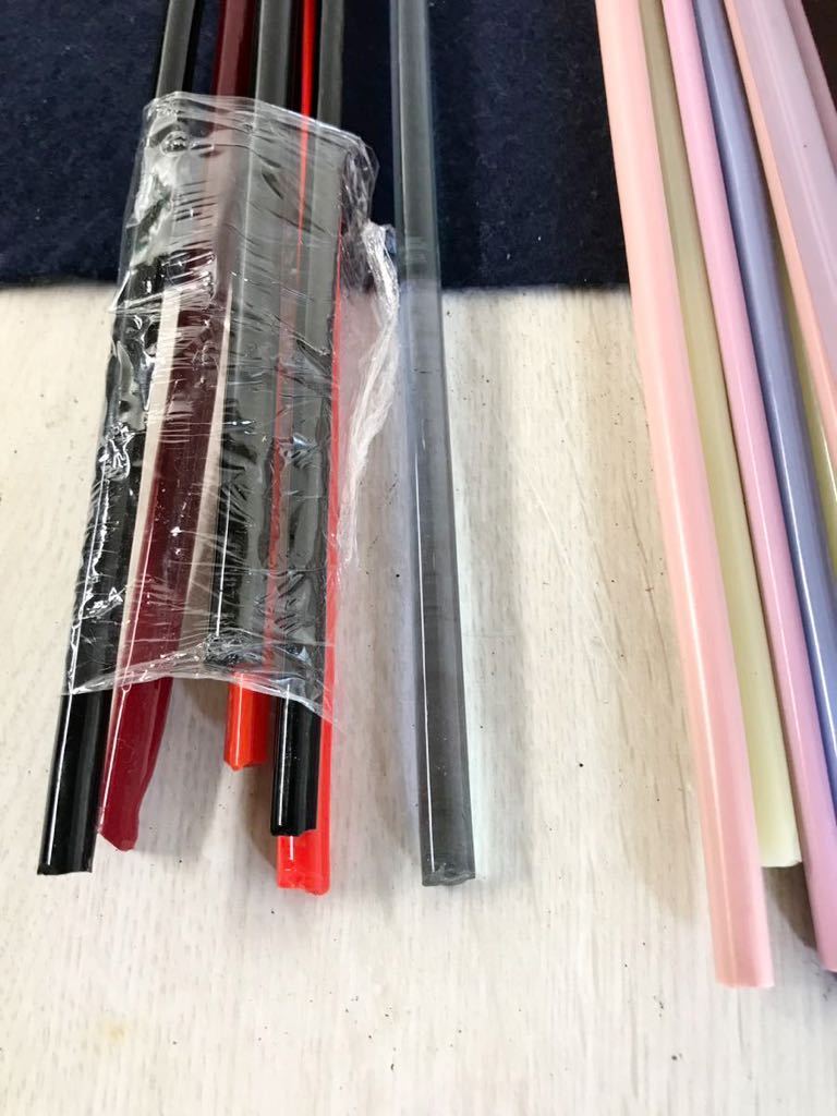 ② 佐竹ガラス棒 材料 50本前後重さ長さ約55cm 未使用品！アート 工芸 