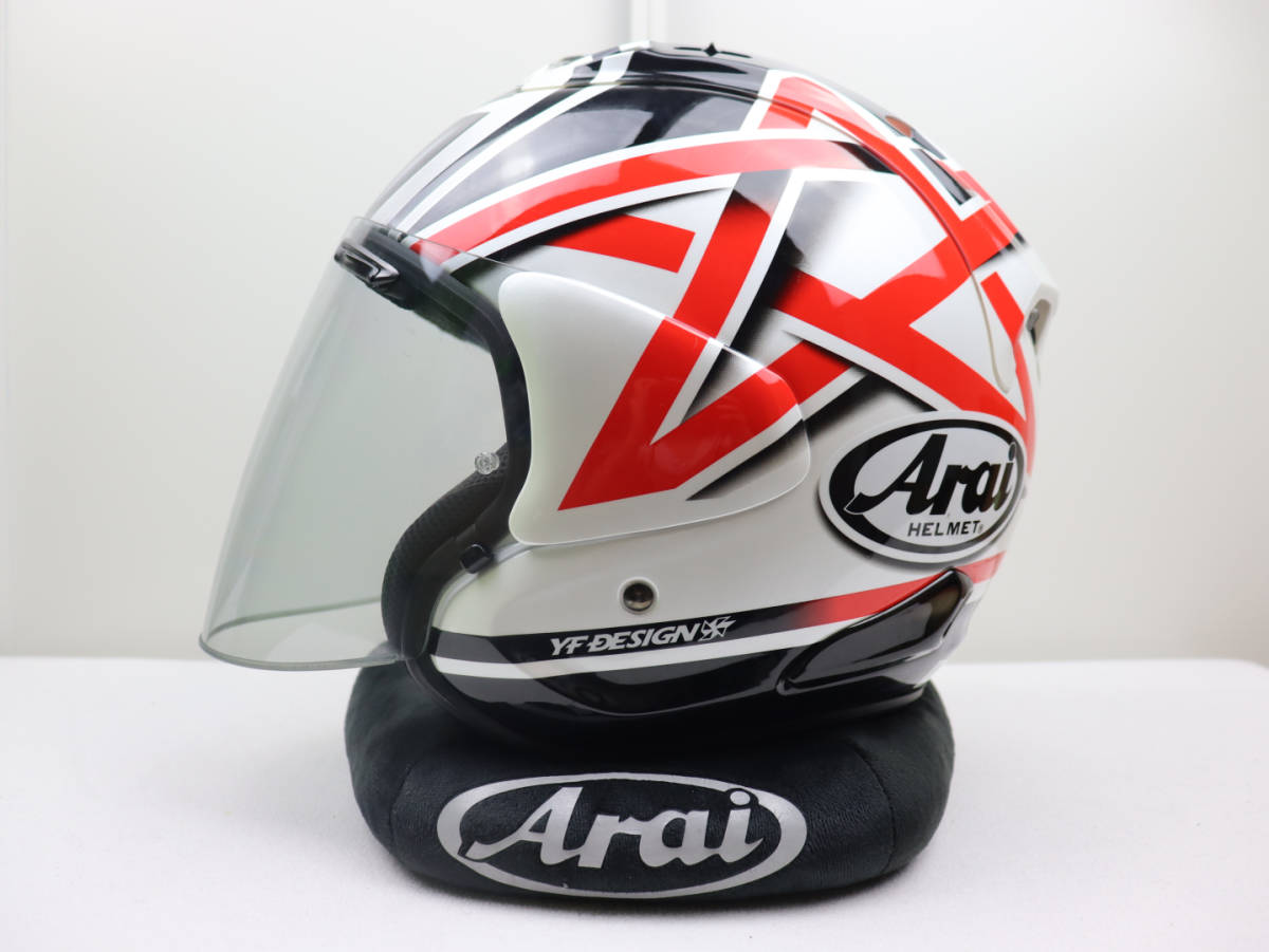 【レプリカ】アライ VZ-RAMタイプ ジェットヘルメット 中野真矢モデル 美品】 Arai アライ VZ-RAM NAKANO X 中野真矢 56design ジェット