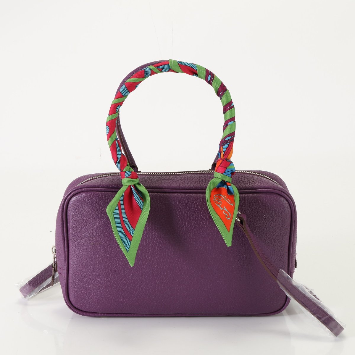 ■1円■新品同様■ART＆DECO アートアンドデコ■レザー 2WAY ショルダーバッグ 斜め掛け ハンド スカーフ ハンドル レディース AET え4-4