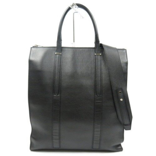 65102★1円スタート★BALENCIAGA バレンシアガ 中美品 2WAY ショルダーバッグ トートバッグ レザー ブラック